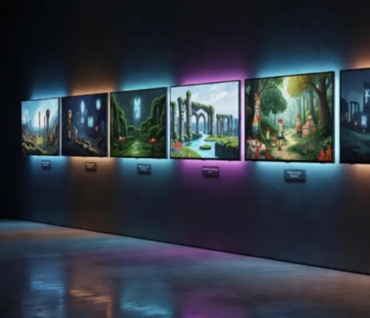 Artystyczna galeria grafik z niezależnych gier PC